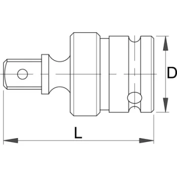 Unior zglob kardanski Impact prihvat 3/4